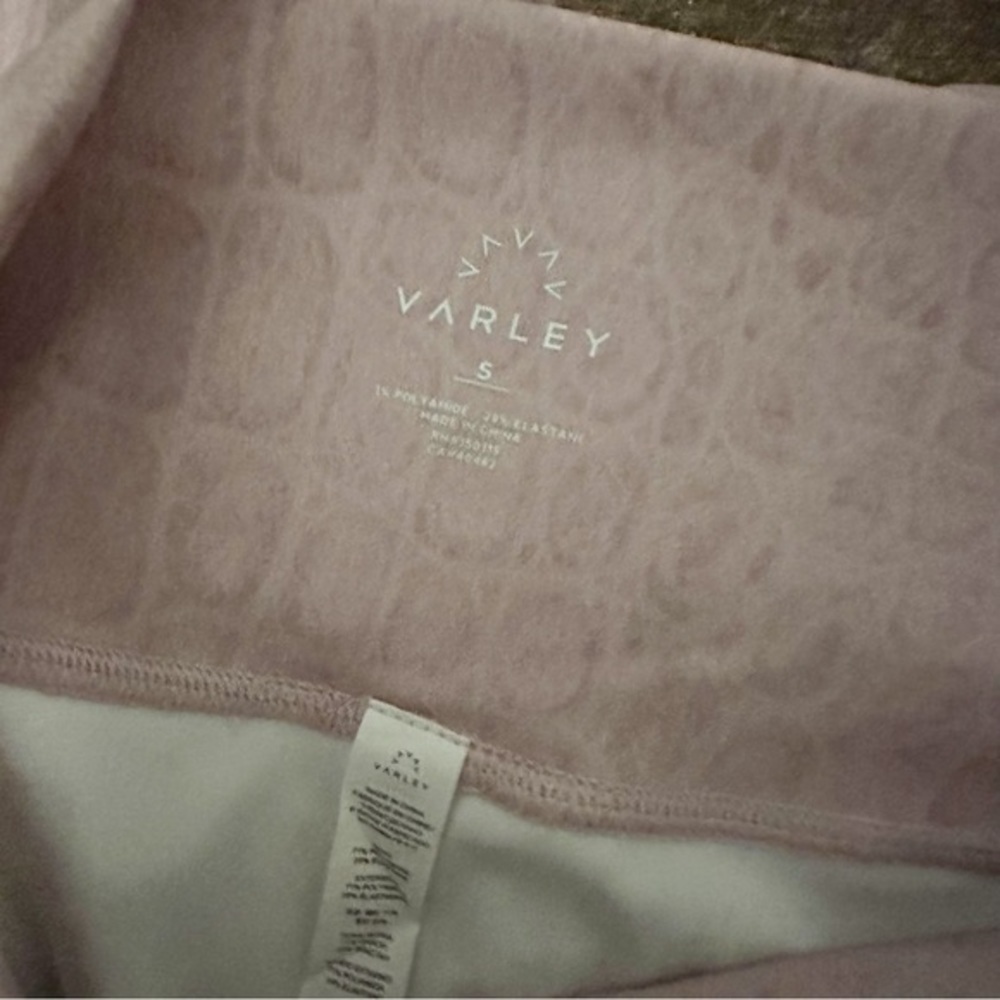 NWT Varley Luna Leggings in Blush Crocodile Small - Picture 7 of 7